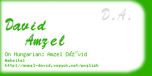 david amzel business card